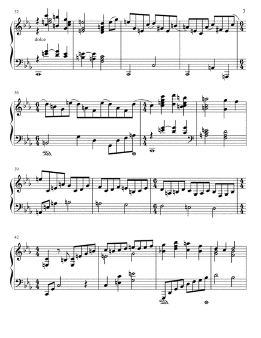 Ballad in Eb Piano Solo scores gallery preview page 3