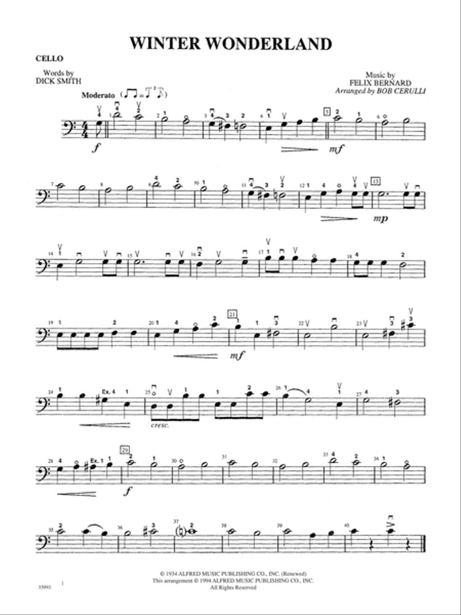 Classics for a Christmas Pops, Level 1: Cello String Orchestra scores gallery preview page 1