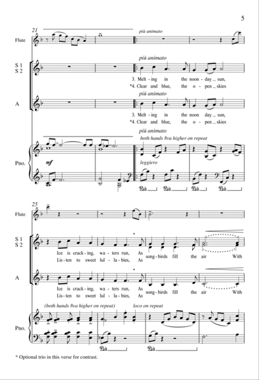 Winter's Lullaby Winter's Lullaby SSA scores gallery preview page 4