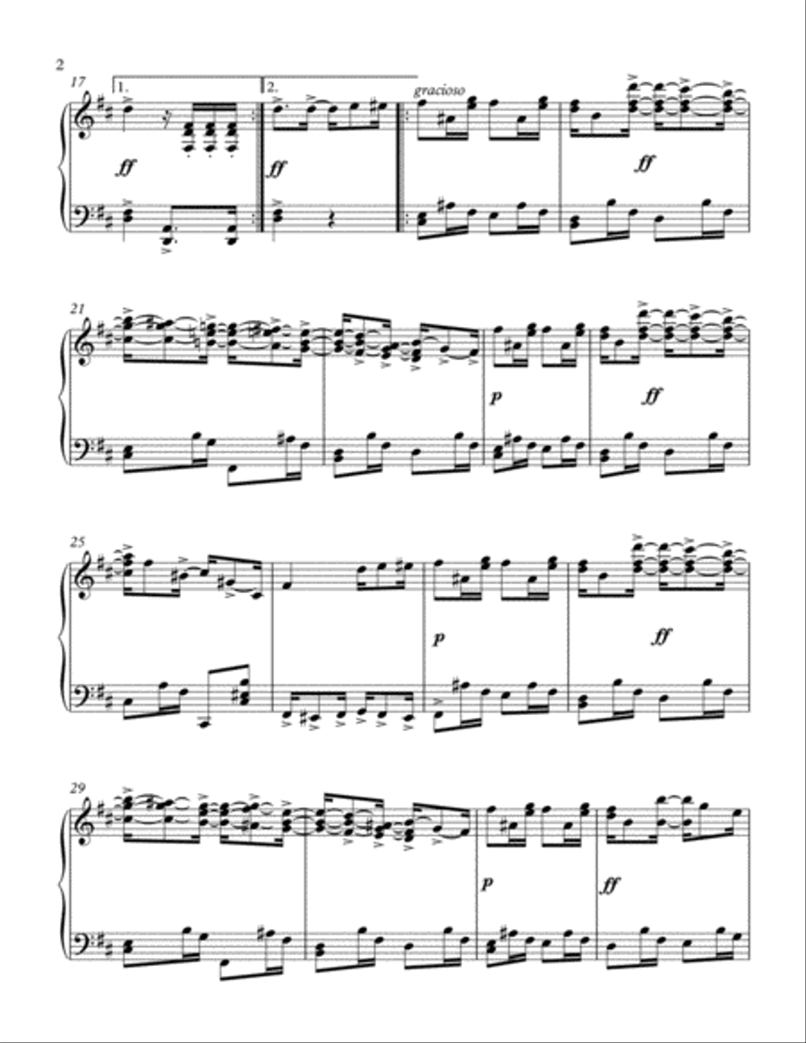 ATREVIDO Piano Solo scores gallery preview page 2