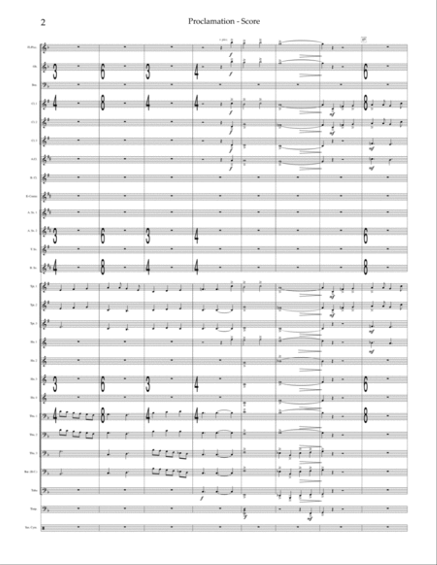 Proclamation Concert Band scores gallery preview page 3