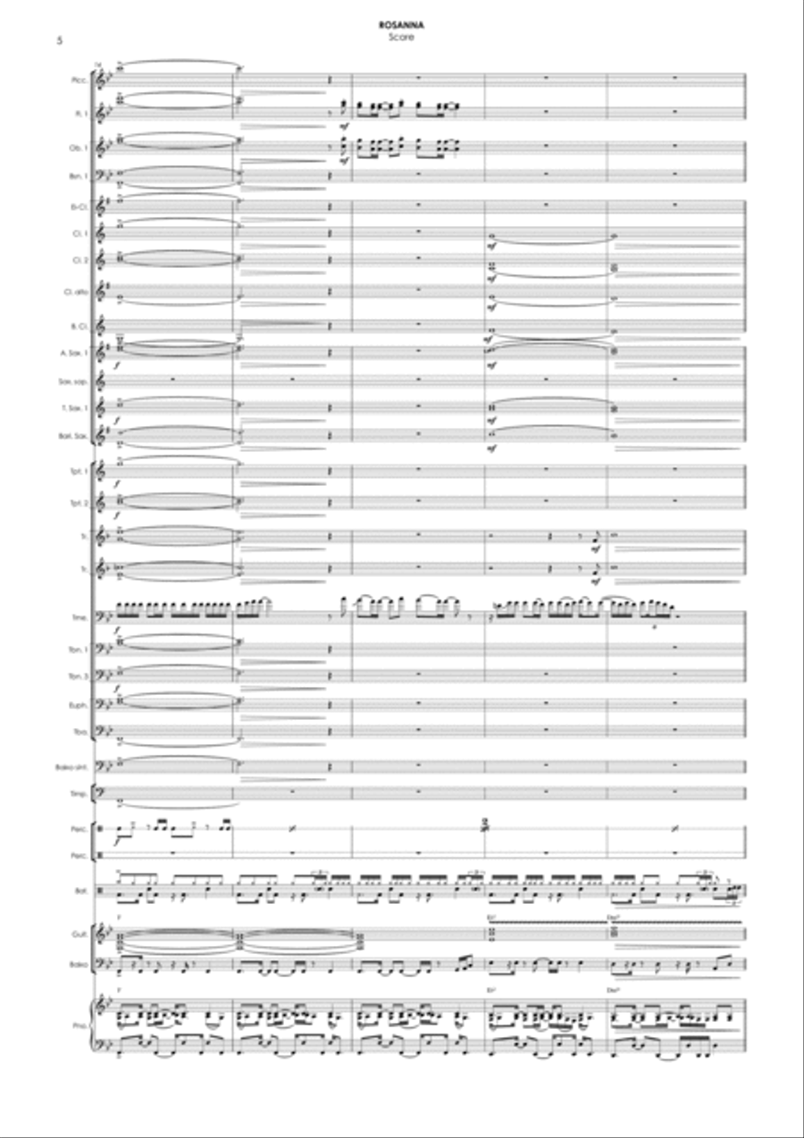 Rosanna Concert Band scores gallery preview page 6