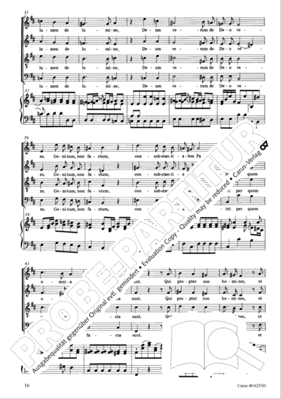 Missa brevis in D Major, K. 194 4-Part scores gallery preview page 17