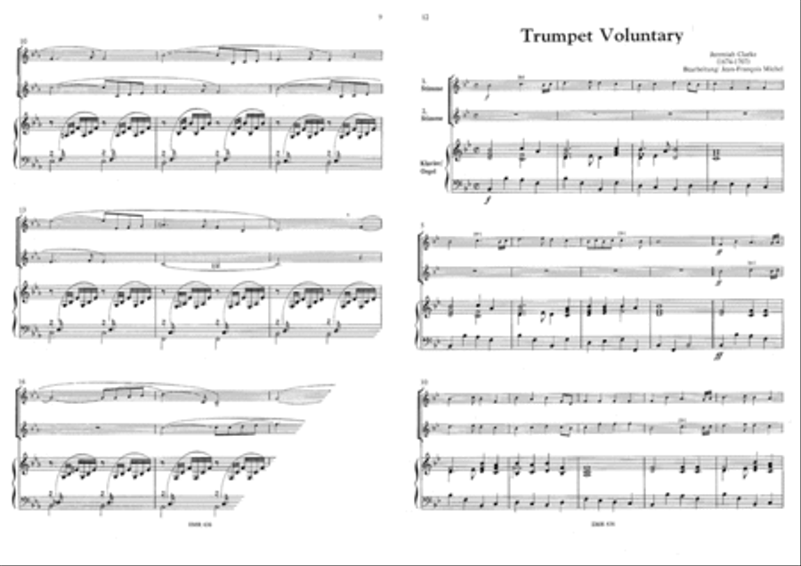 Ave Maria (Bach-Gounod) / Halleluja (Handel) / Trumpet Voluntary (Clarke) Trumpet scores gallery preview page 4