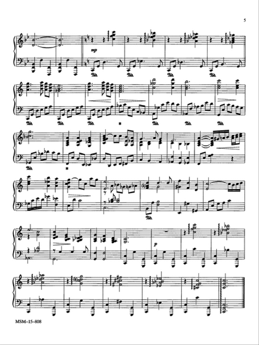 Christmas Jazz: Five Carols for Piano, Set 1 Piano Solo scores gallery preview page 4