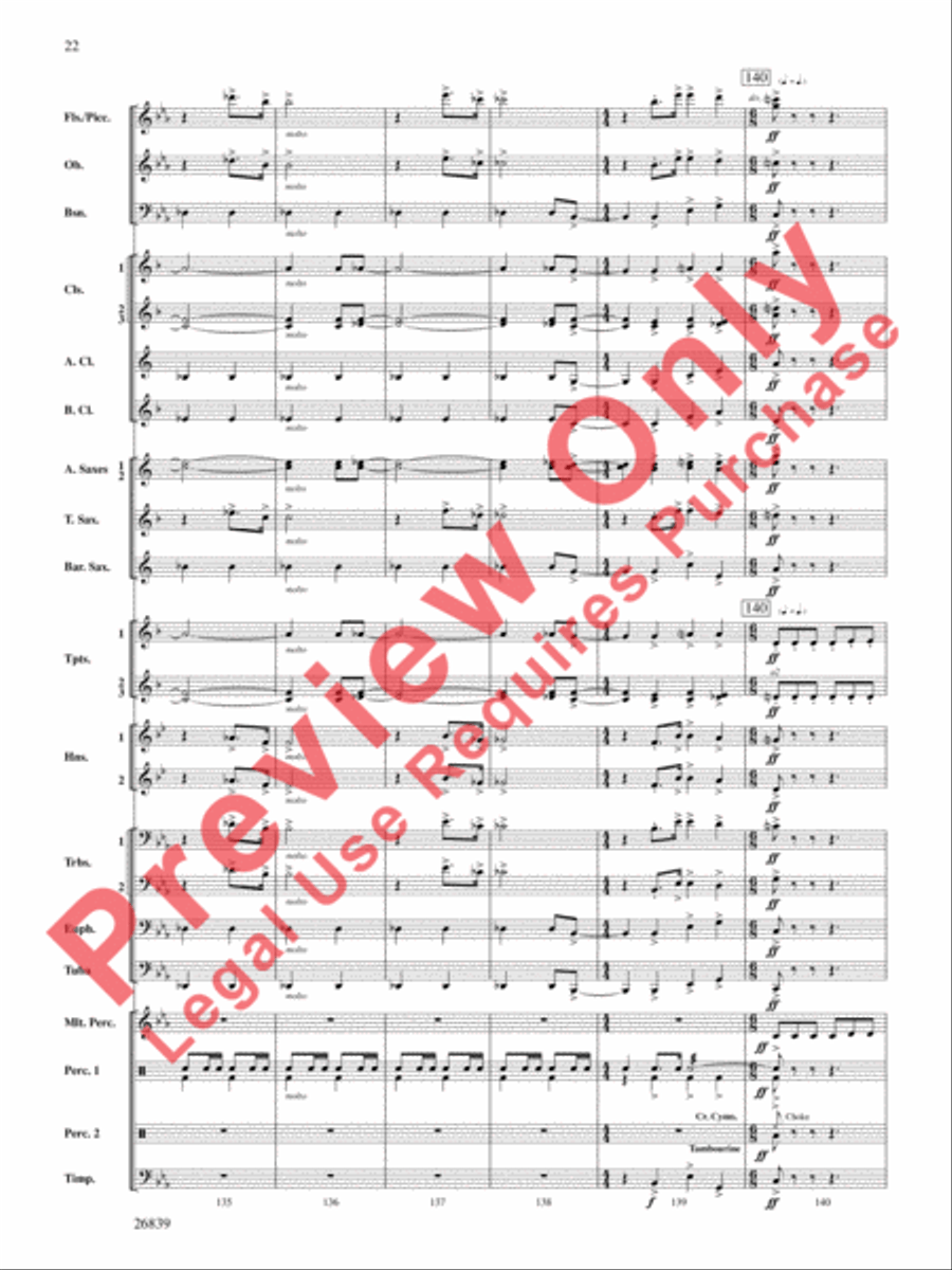 Flourish for Winds Concert Band scores gallery preview page 23