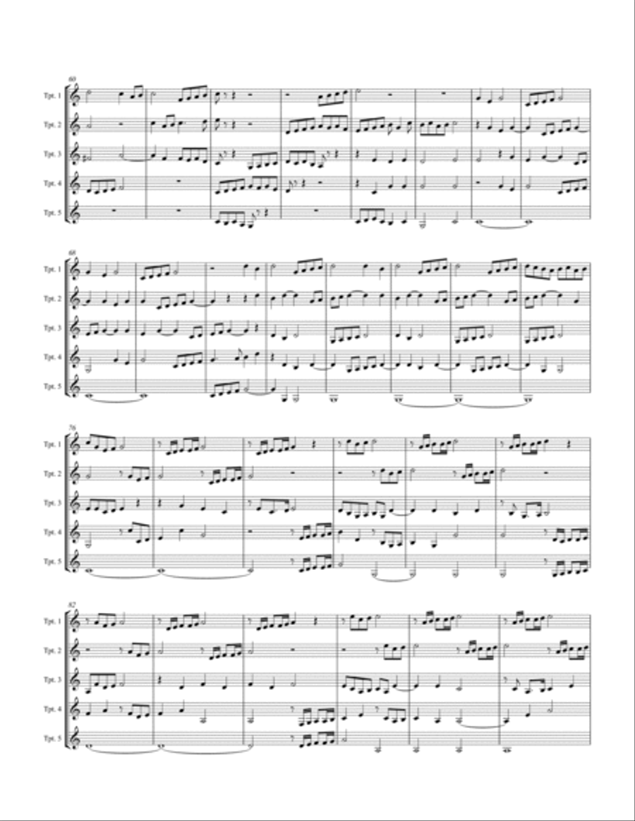 Canzon super Intradum Aechiopicam (C) Trumpet scores gallery preview page 4