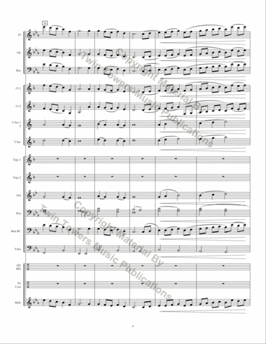 Twin Cities March Concert Band scores gallery preview page 10