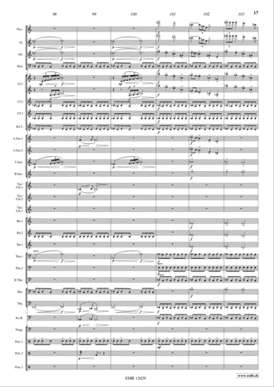 Alexander Nevsky Concert Band scores gallery preview page 18