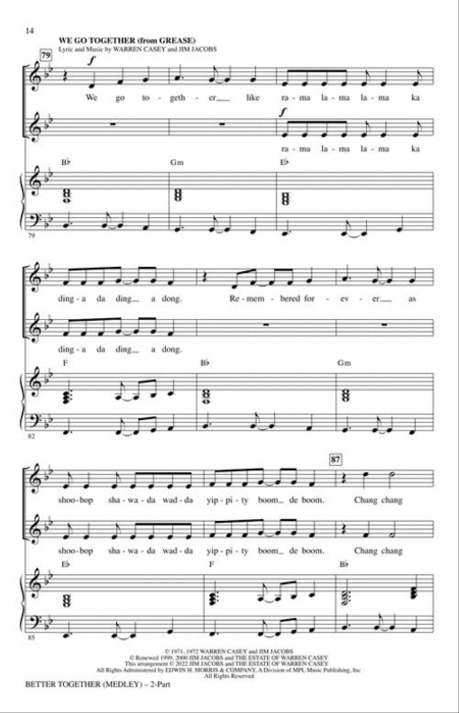 Better Together (Medley) 2-Part scores gallery preview page 6