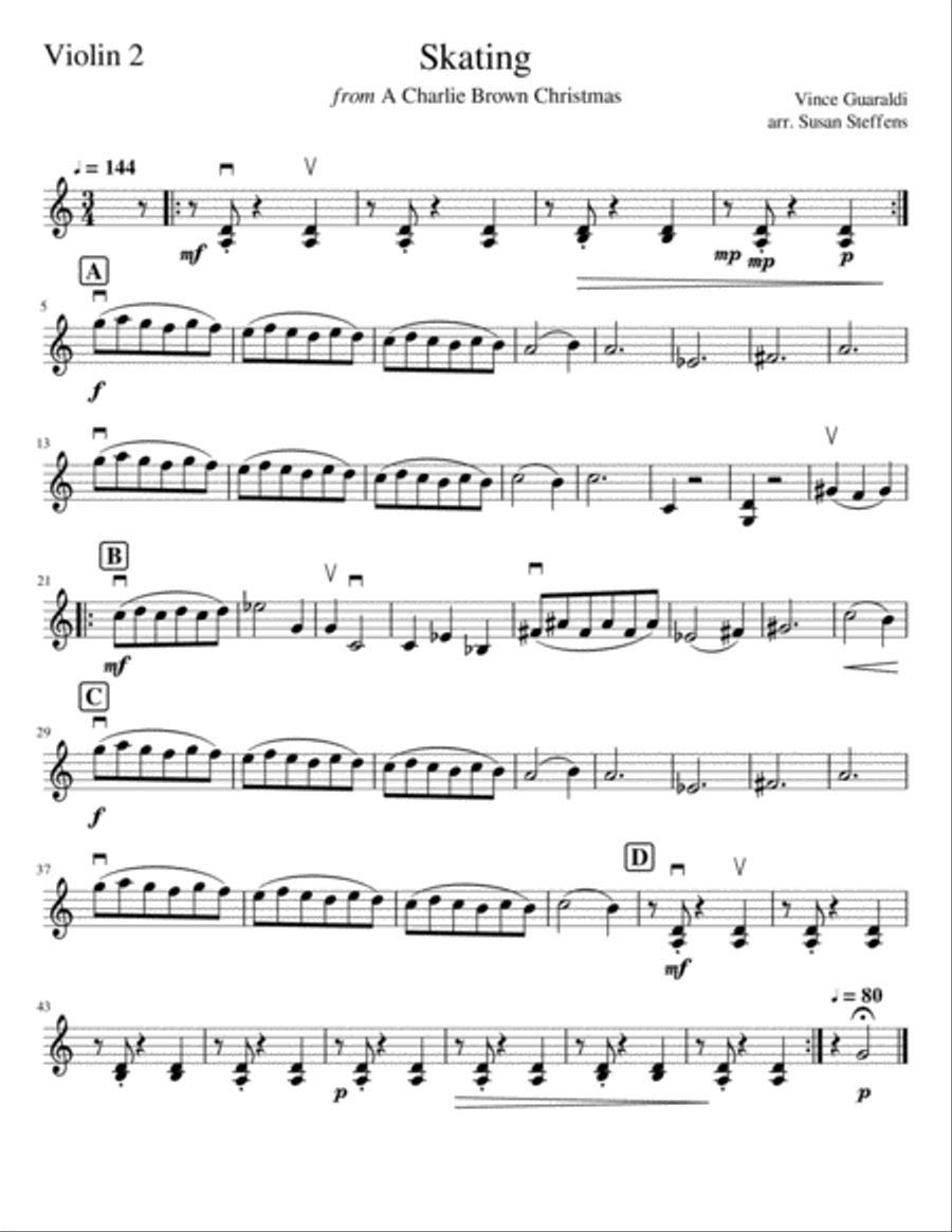 Skating String Quartet scores gallery preview page 2