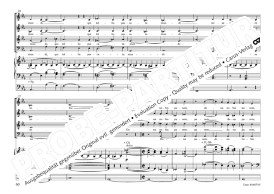 Missa sacra C Minor Missa sacra C Minor 4-Part scores gallery preview page 61