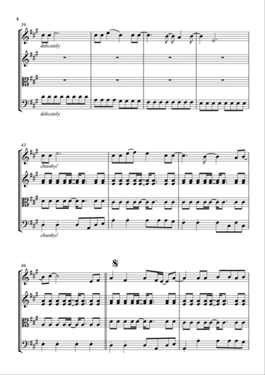 Pompeii String Quartet scores gallery preview page 4