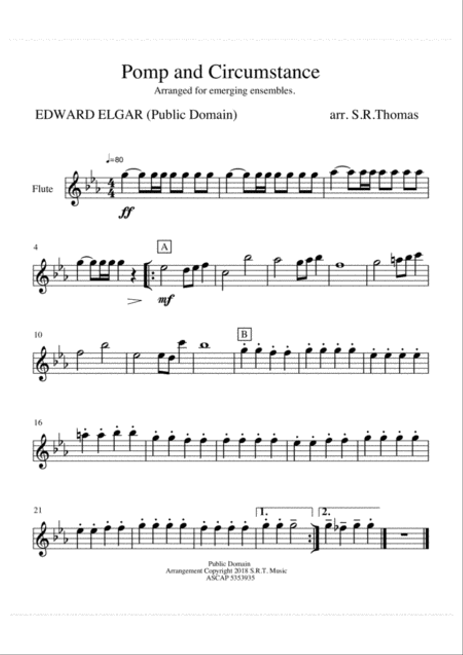 Pomp and Circumstance Pomp and Circumstance Concert Band scores gallery preview page 6