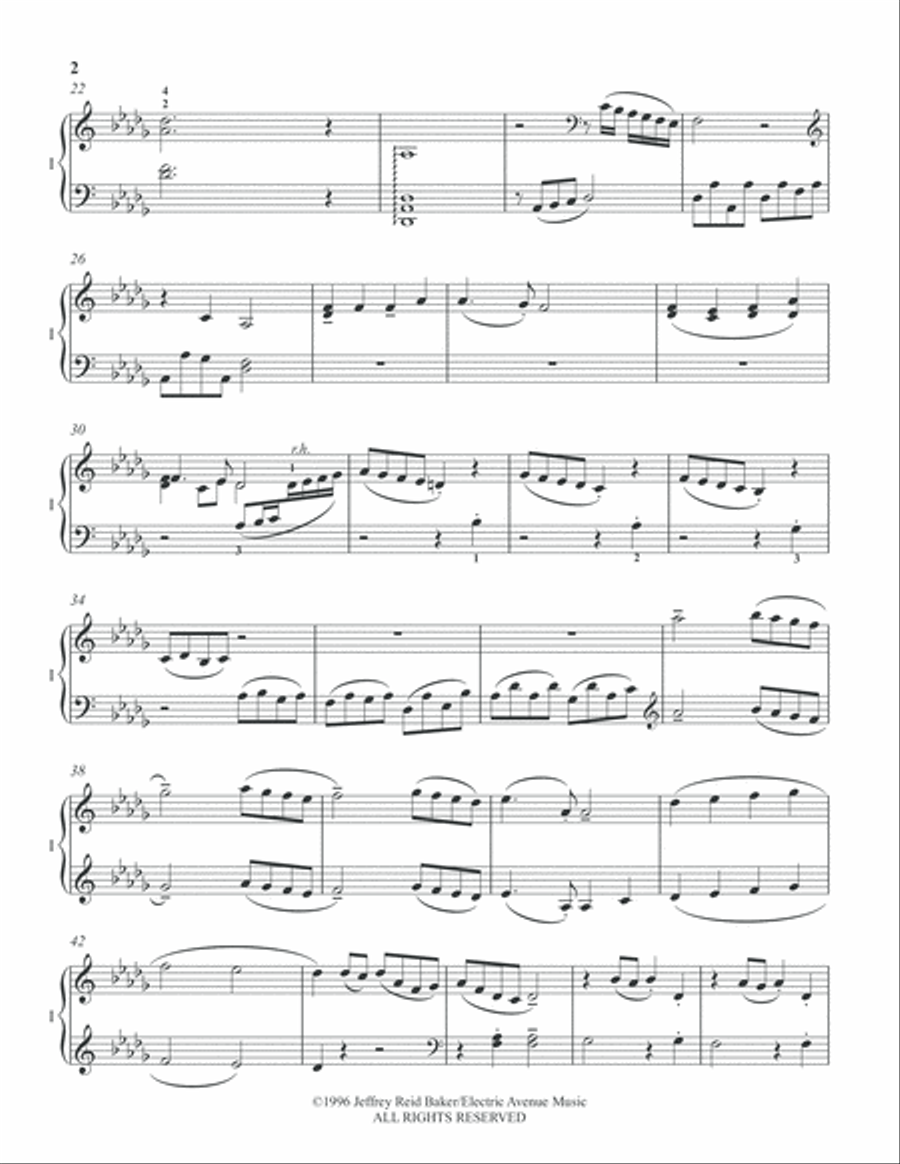Bach's Angels We Have Heard On High (From 'A Composer's Christmas') Piano scores gallery preview page 3