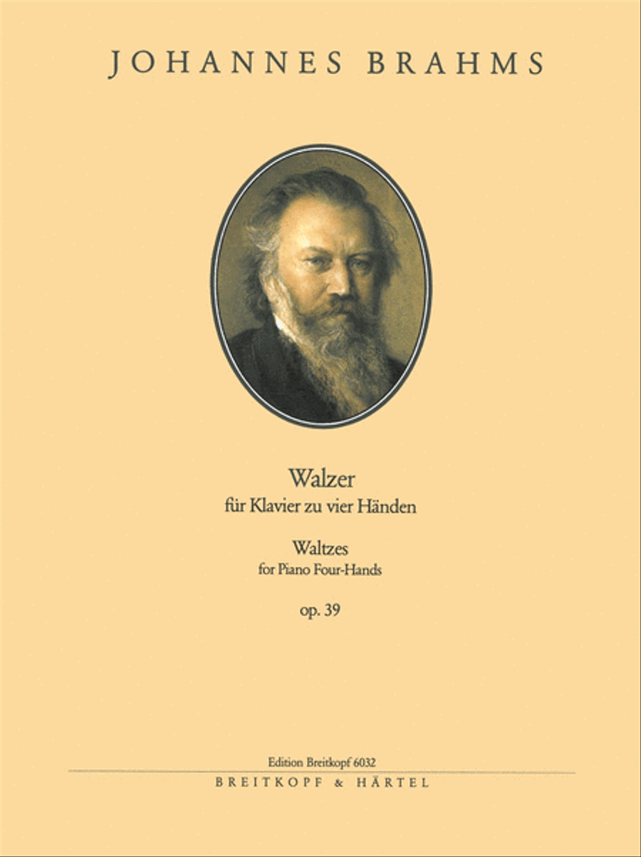16 Waltzes Op. 39 Piano Duet scores gallery preview page 1