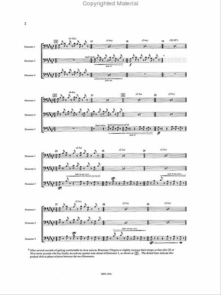 Drumming Percussion Ensemble scores gallery preview page 3