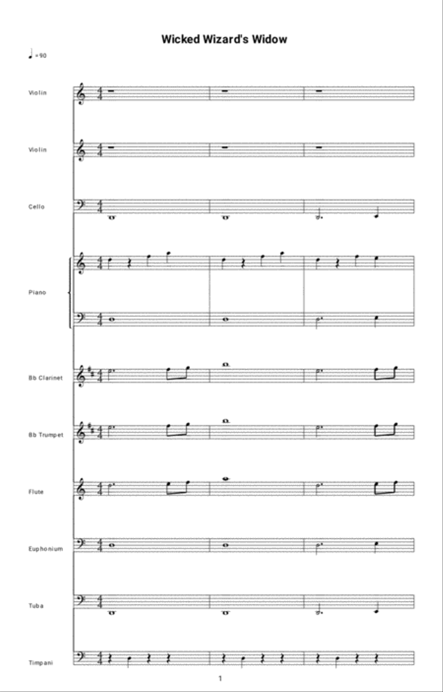Hallows Eve Large Ensemble scores gallery preview page 1