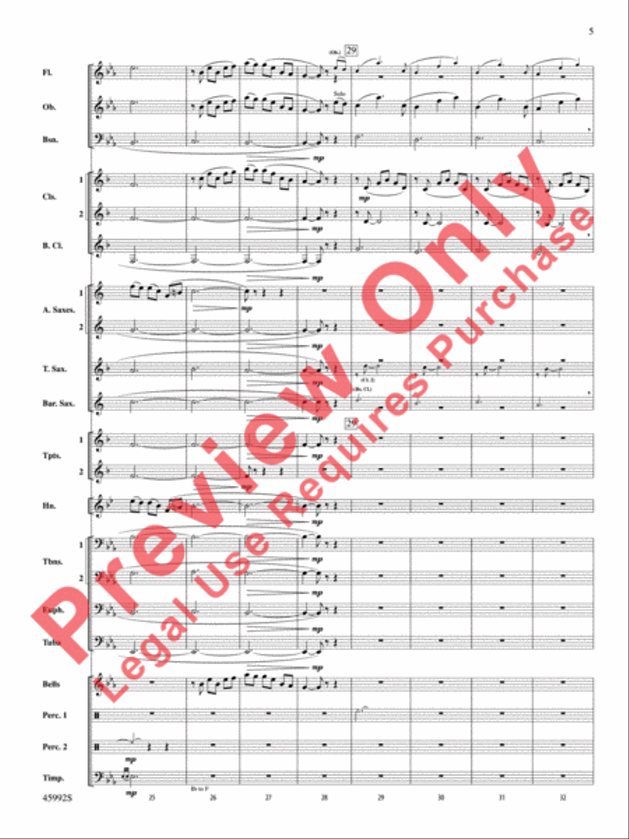 Nostalgia Concert Band scores gallery preview page 6