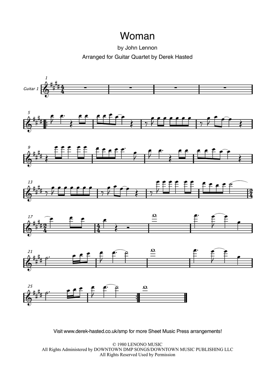 Woman Guitar Ensemble scores gallery preview page 3