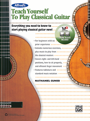 Book cover for Alfred's Teach Yourself to Play Classical Guitar