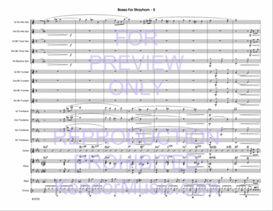 Bossa For Strayhorn Bossa For Strayhorn Jazz Ensemble scores gallery preview page 6