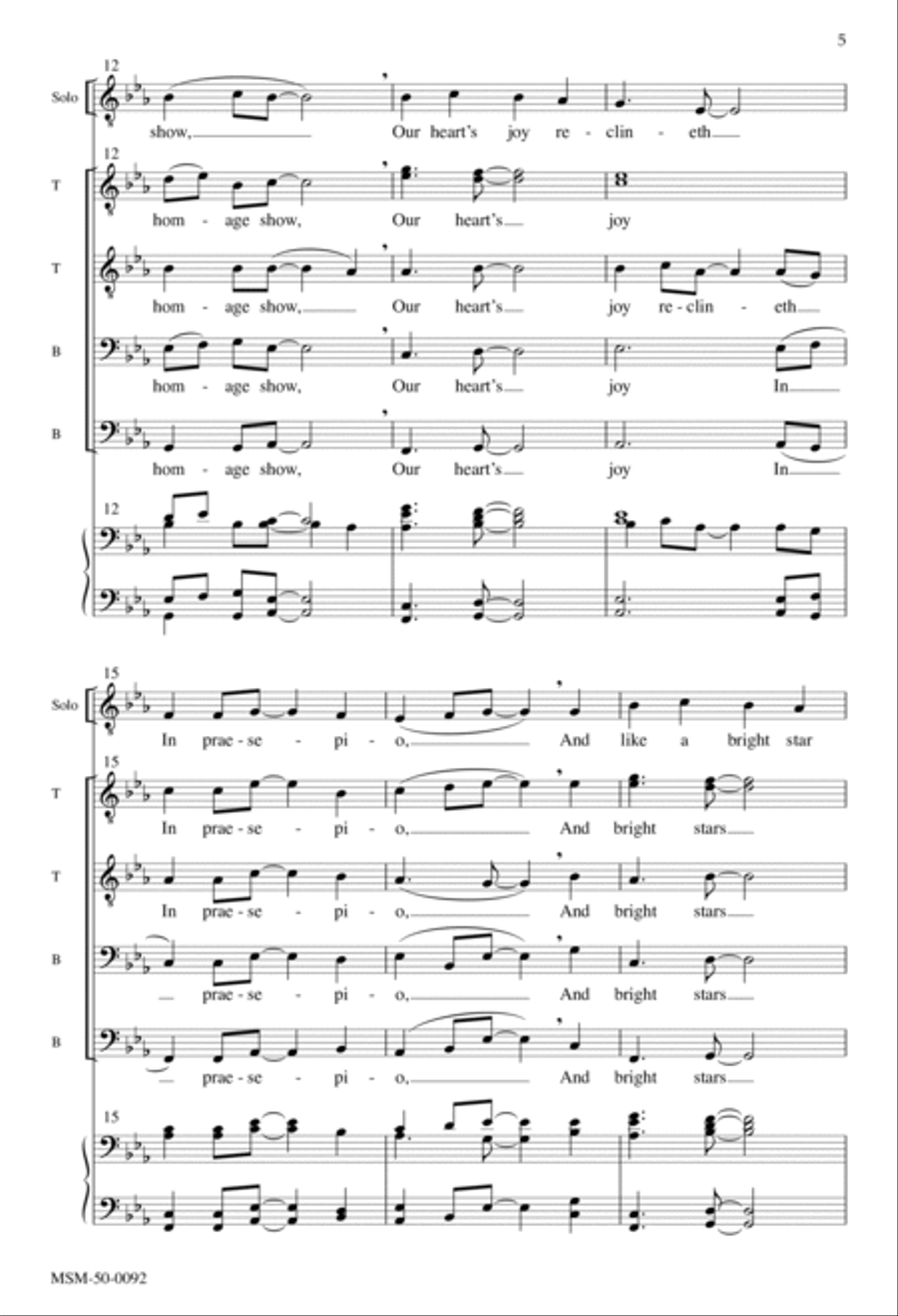 In dulci jubilo A Cappella scores gallery preview page 4