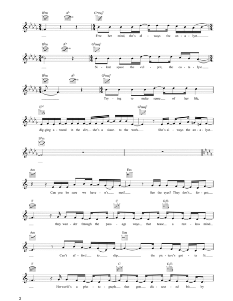 The Analyst Piano scores gallery preview page 2