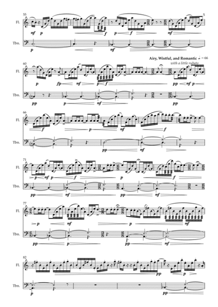 Flutterby - Duet for Flute and Trombone