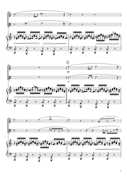 "Ave Maria" (Cdur) Piano trio / Violin & Viola