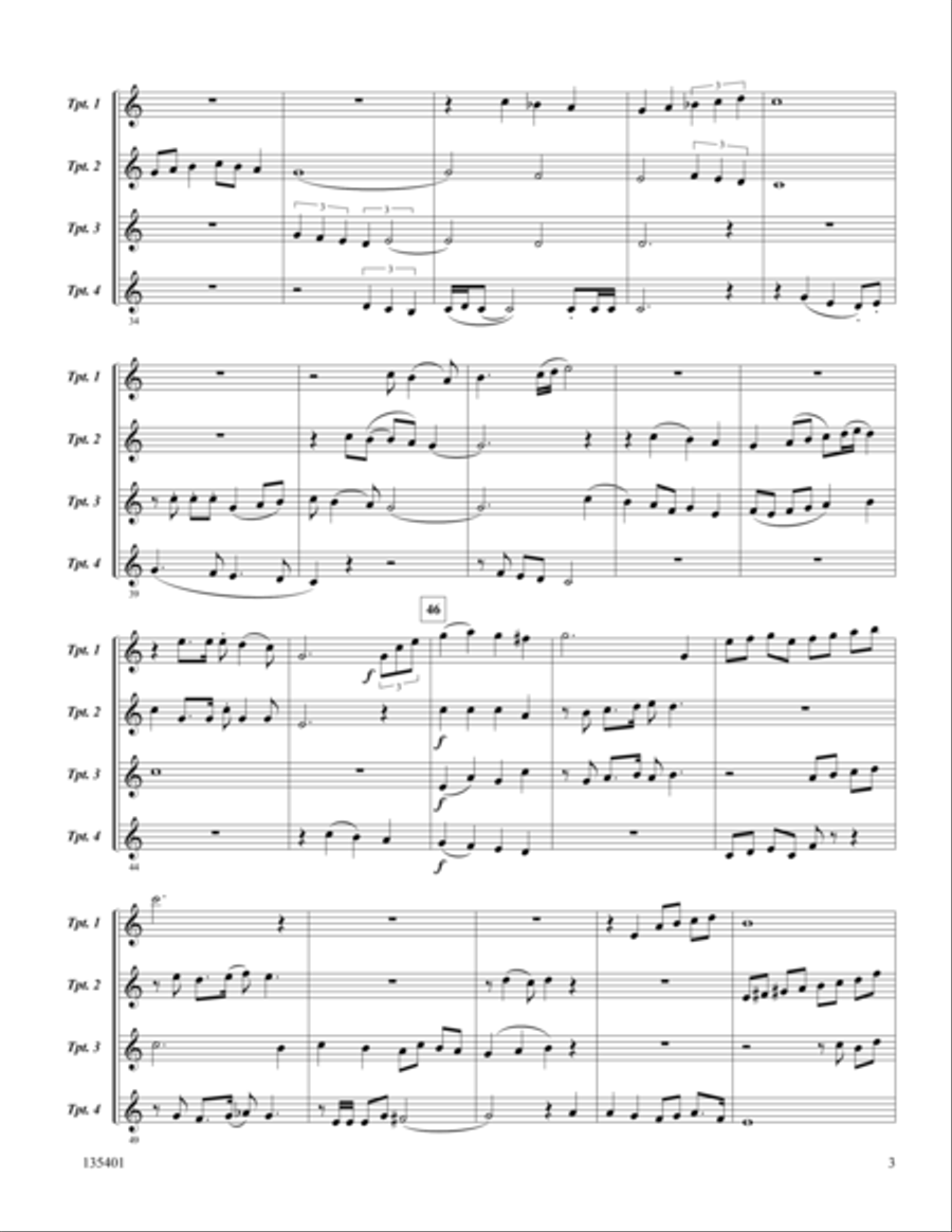 A Mighty Fortress Trumpet scores gallery preview page 4