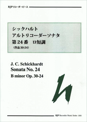 Book cover for Sonata B minor, Op. 30-24