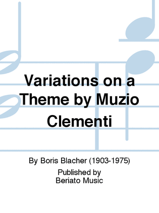 Variations on a Theme by Muzio Clementi