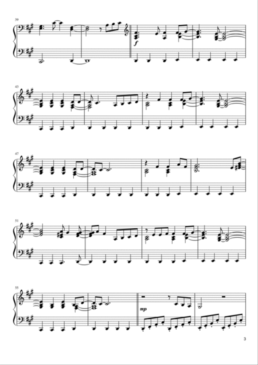 Everything I Wanted Piano Solo scores gallery preview page 3
