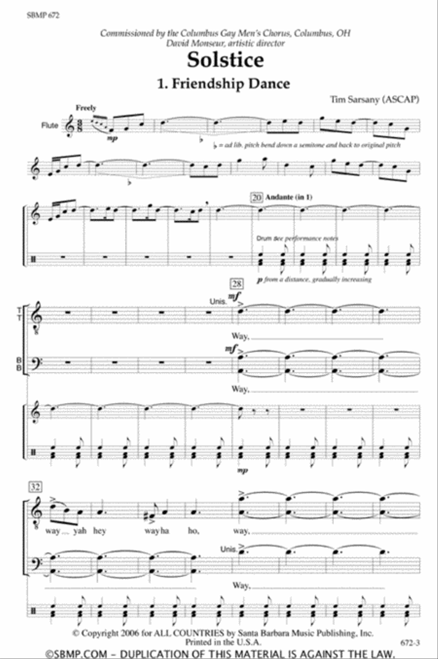 Solstice - TTBB Octavo Solstice - TTBB Octavo TTBB scores gallery preview page 2