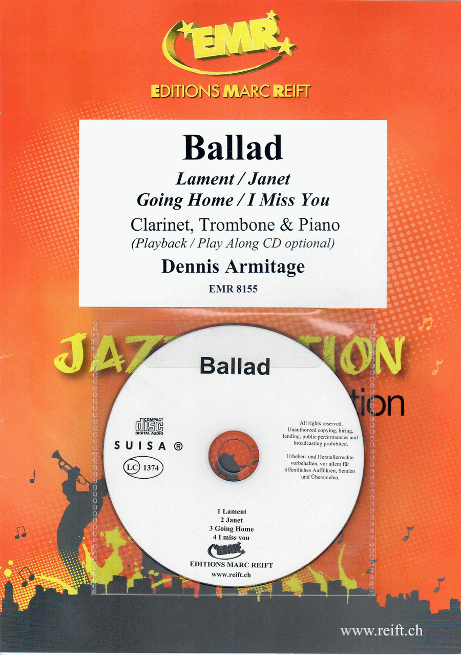 Ballad Clarinet scores gallery preview page 1