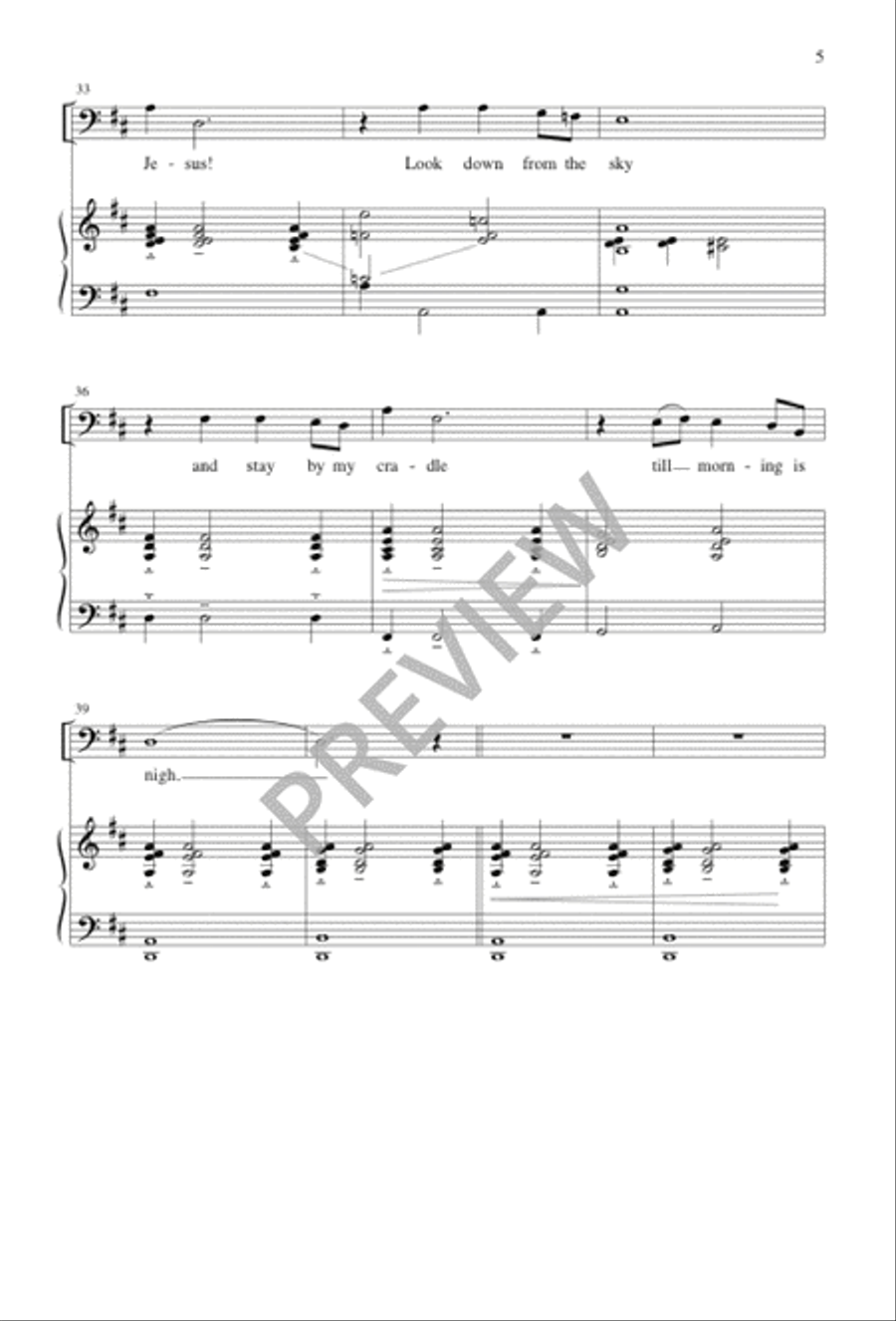 Away in a Manger Away in a Manger 3-Part scores gallery preview page 6
