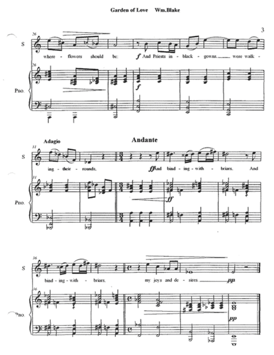 Four Blake Songs for Soprano/Tenor image number null