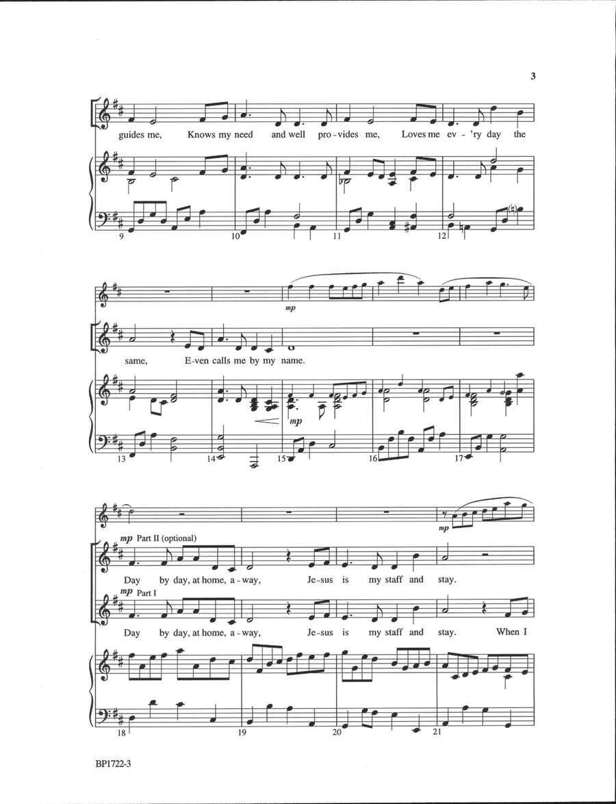 I Am Jesus' Little Lamb I Am Jesus' Little Lamb Unison Choir scores gallery preview page 3