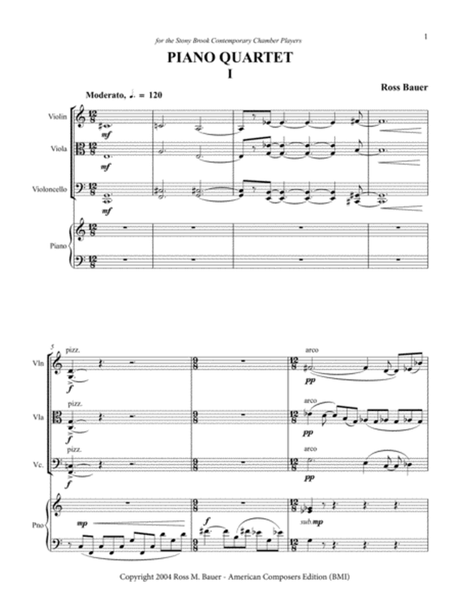[Bauer] Piano Quartet