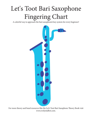 Book cover for Bari Saxophone Fingering Chart