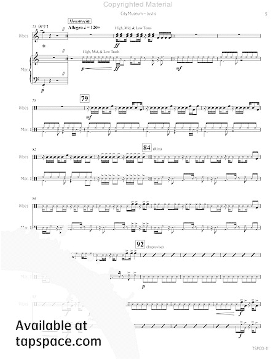 City Museum Drums scores gallery preview page 10