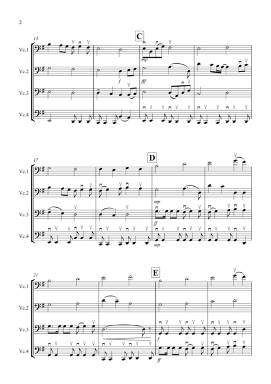 My Heart Will Go On (Love Theme from Titanic) Cello Solo scores gallery preview page 2