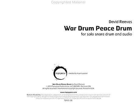War Drum Peace Drum image number null