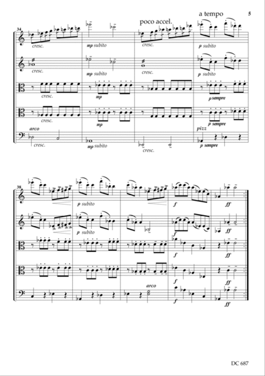 STRING QUINTET (score)