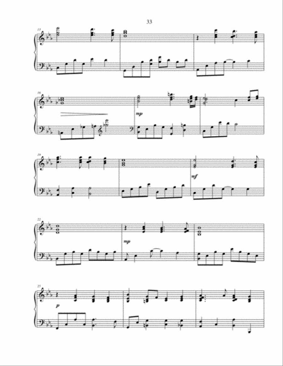 Come Unto Christ - original piano solo prelude Piano Solo scores gallery preview page 3