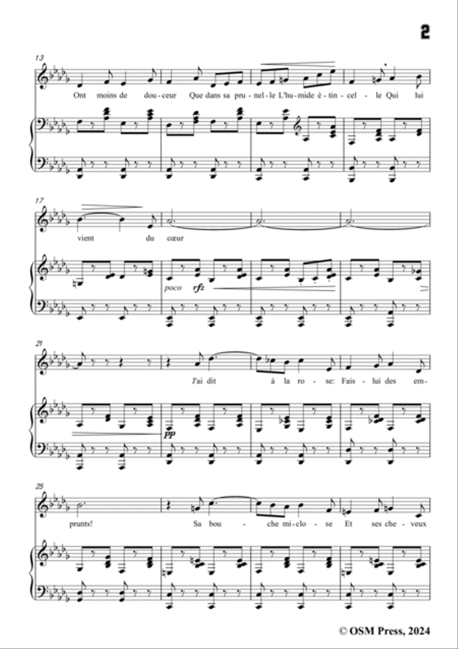 Paladilhe-J'ai dit aux étoiles(Sérénade),in D flat Major Voice scores gallery preview page 3