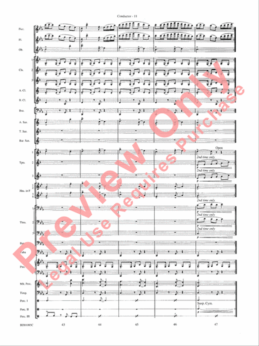 The Ascension Concert Band scores gallery preview page 14