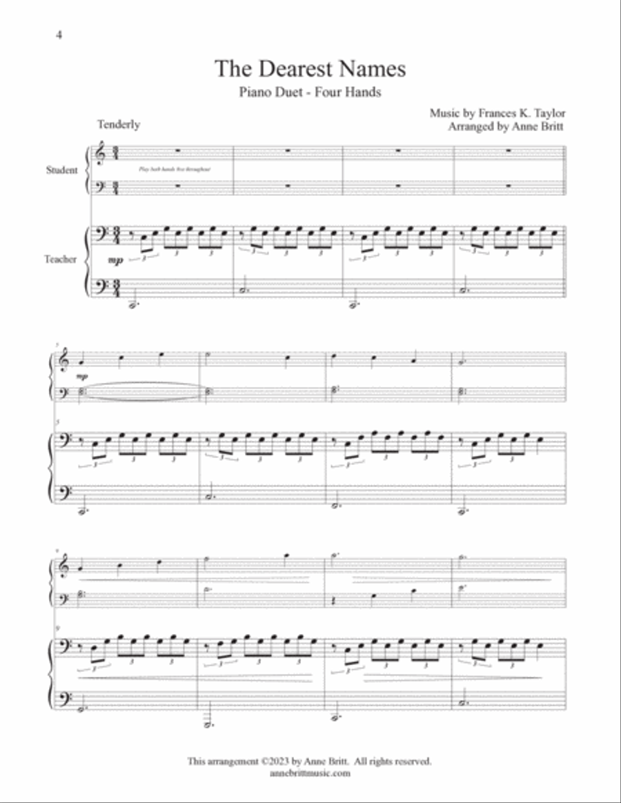 Duets for Students: The Sacred Collection (teacher book) Piano Method scores gallery preview page 6