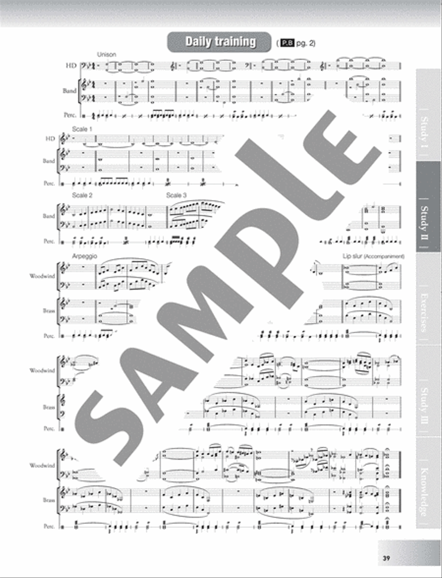 JBC BAND METHOD Conductor/English Version Concert Band scores gallery preview page 4